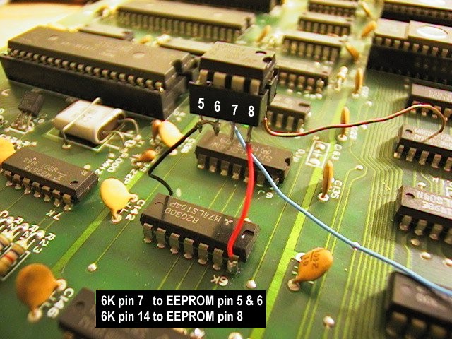 Side View EEPROM power connections