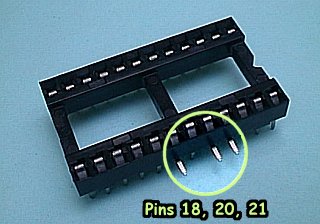 24pin Socket Pins 20 & 21 bent out
